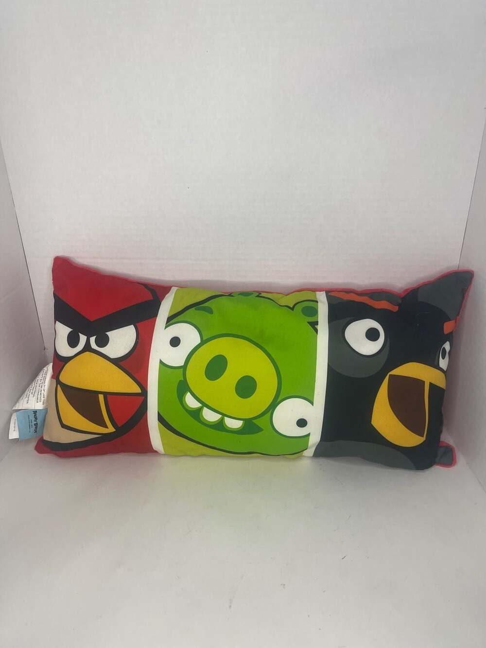Angry Birds Decorative Body Pillow 12x24 Red Pig Bomb